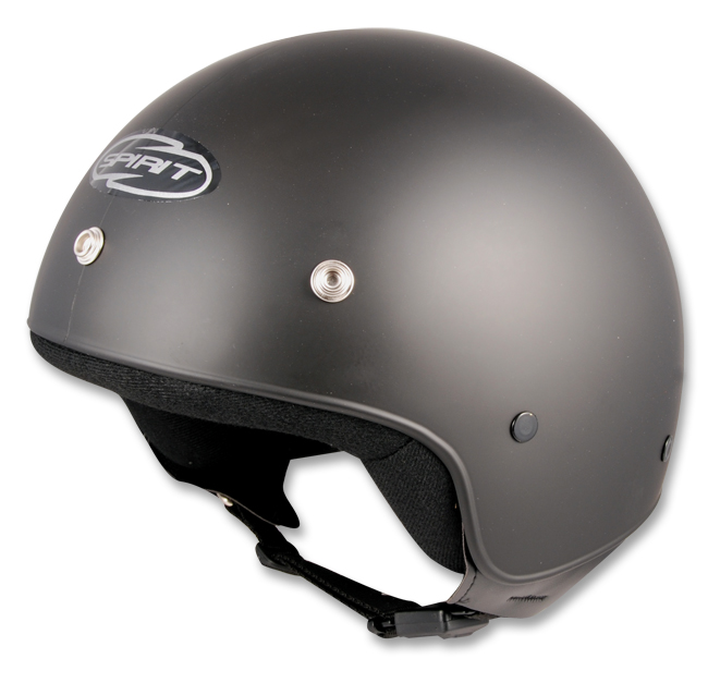 SPIRIT S102 CASCO 3 BOTTONI - NERO OPACO