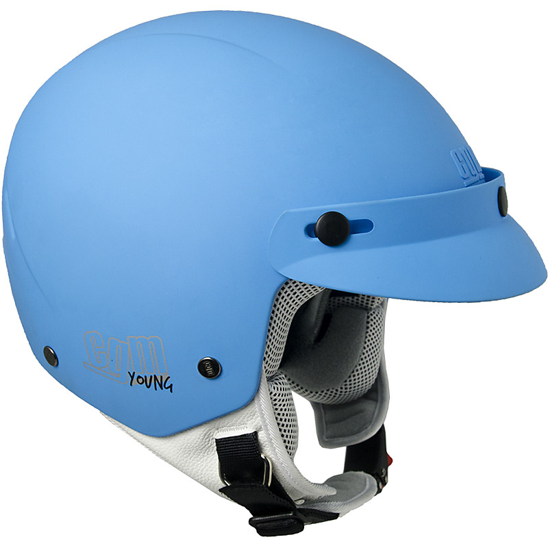 Casco Moto Jet Bambino CGM 204A Cuba Azzurro Opaco
