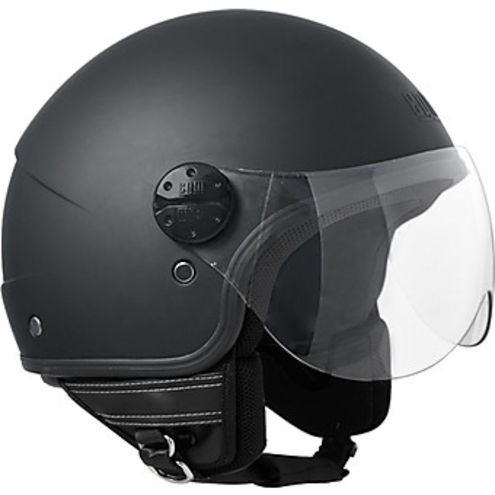 Casco Moto Jet CGM Modello 109A Florida Nero Gommato
