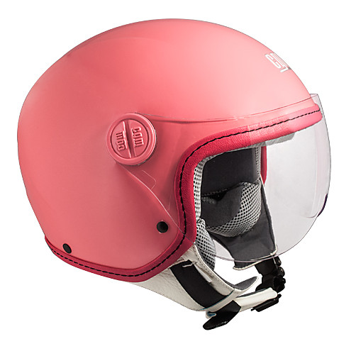 Casco Moto Jet Bambino Cgm 205A Kid HAVANA Rosa Con Visiera
