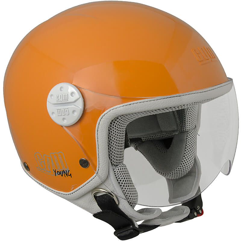 Casco Moto Jet Bambino CGM 205A Havana Arancione
