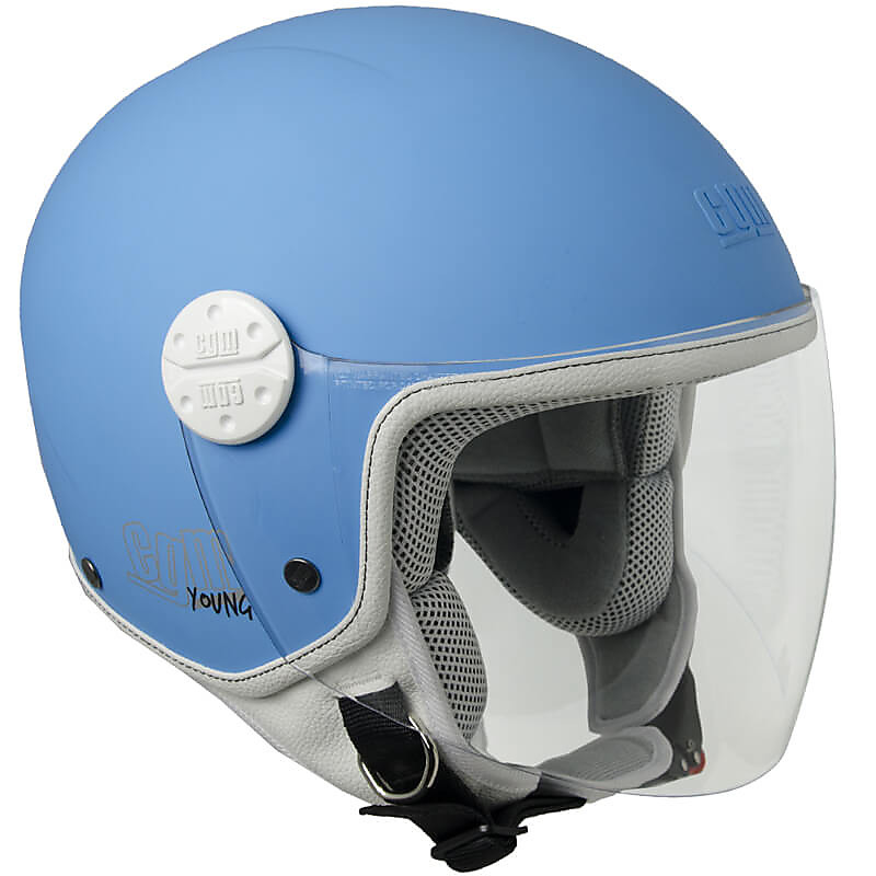 Casco Moto Jet Bambino CGM 206A Varadero Azzurro Opaco
