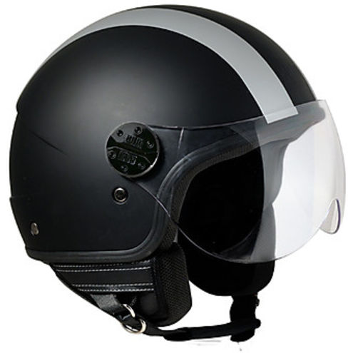 Casco Moto Jet CGM Modello 109G Miami Nero Gommato