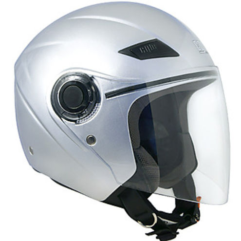 Casco Moto Jet CGM Modello 131A Caribe Silver Metal