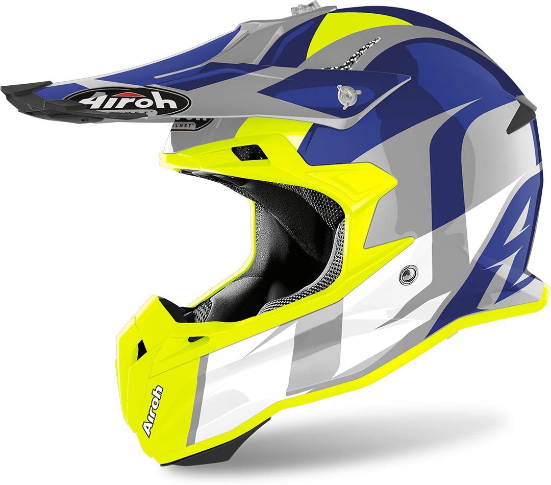 CASCO AIROH TERMINATOR OPEN VISION SHOCK BLUE GLOSS (TOVS16)