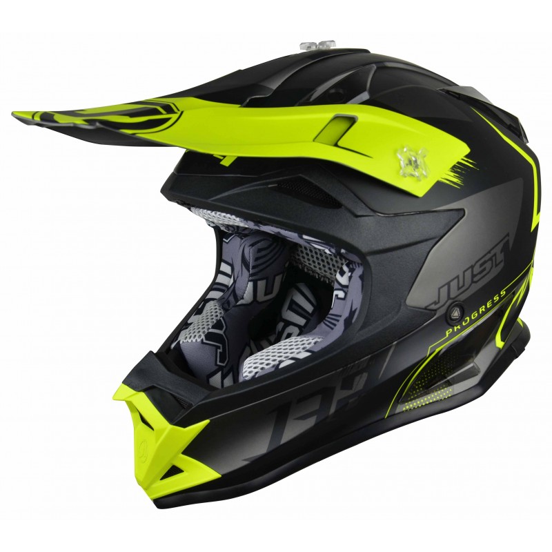 CASCO JUST 1 J32 PRO KICK BIANCO-GIALLO-NERO