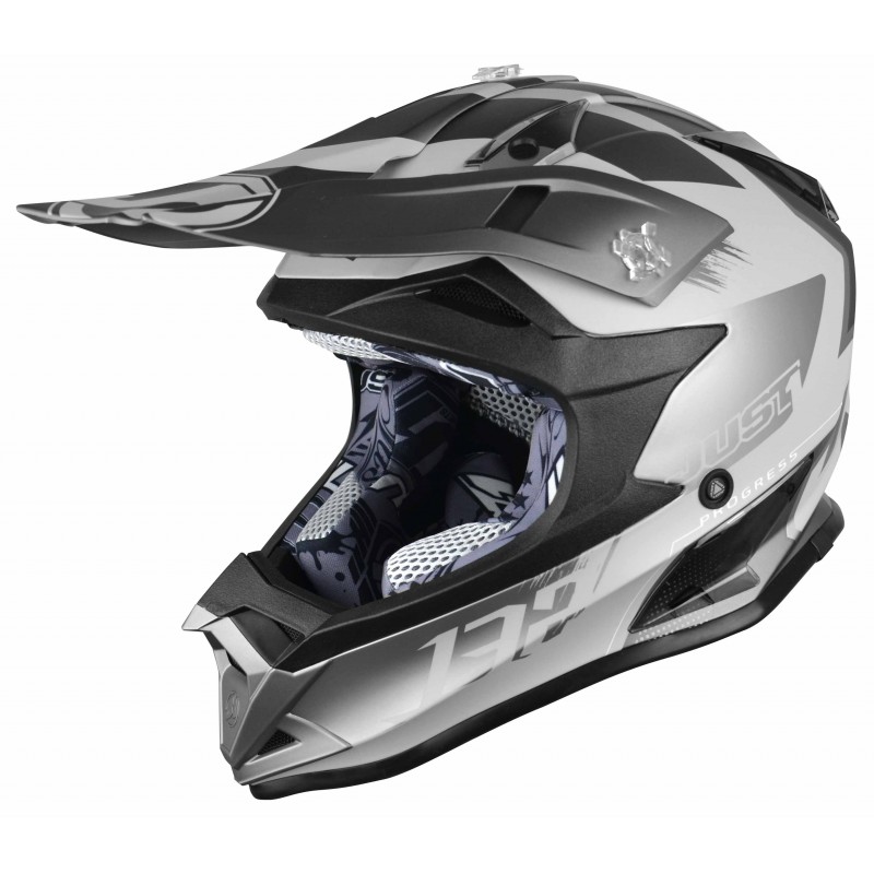 CASCO JUST 1 J32 PRO KICK NERO-TITANIO