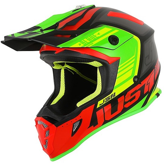 CASCO ORIGINE JUST1 J38 BLADE ROSSO LIME NERO