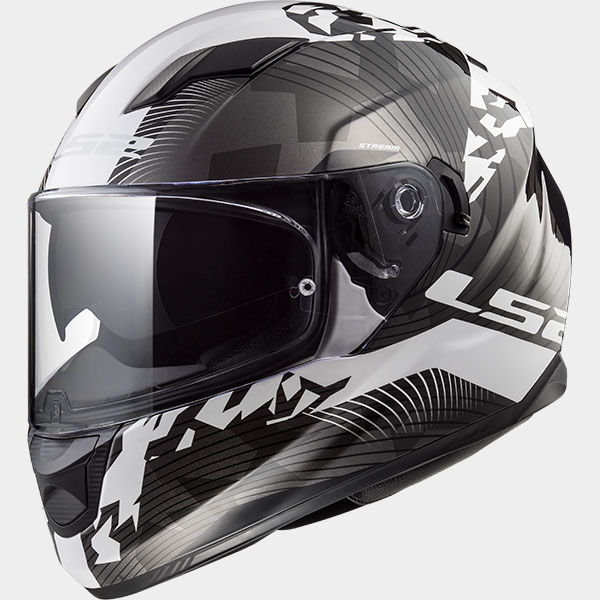 CASCO LS2 FF320 INTEGRALE STREAM EVO HYPE White Black Titanium