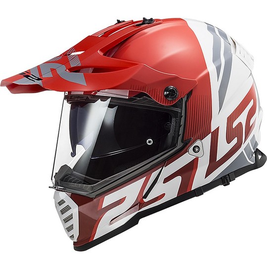 CASCO LS2 MX436 PIONEER EVO EVOLVE RED WHITE