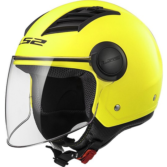 CASCO LS2 OF562 JET AIRFLOW V/LUNGA MATT HI-VIS YELLOW LONG 