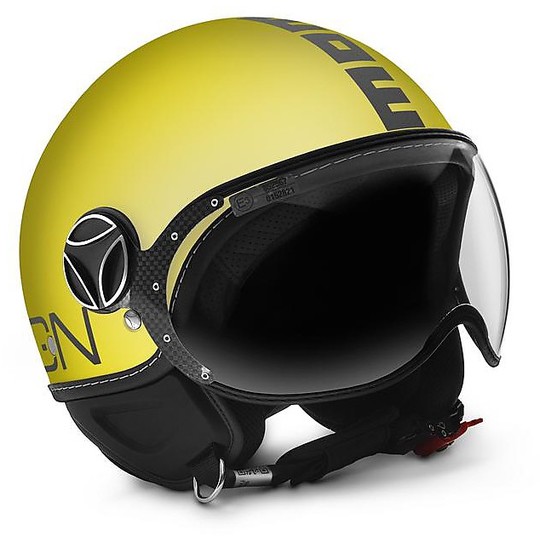 MOMO FIGHTER CLASSIC GIALLO OPACO - ANTRACITE 