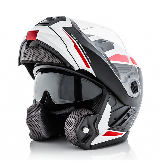 CASCO MODULARE ACERBIS DERWEL BIANCO-ROSSO