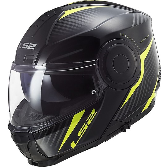 CASCO LS2 MODULARE FF902 SCOPE SKID BLACK H-V YELLOW 