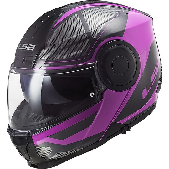 CASCO LS2 MODULARE FF902 SCOPE AXIS BLACK PINK 