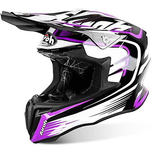 Casco Moto Cross Enduro Airoh Twist Mix Rosa Lucido - SPIRIT HELMETS